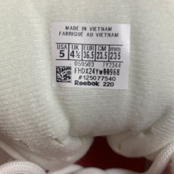 REebok Question Low Patent Orange GS FY2344 White Vivid Orange Size 5 - Picture 10 of 11